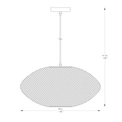 A8032L-GD ORION LAMPA WISZĄCA ZŁOTA/GOLD