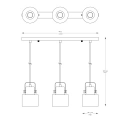 A8062-3A DRACO LAMPA WISZĄCA