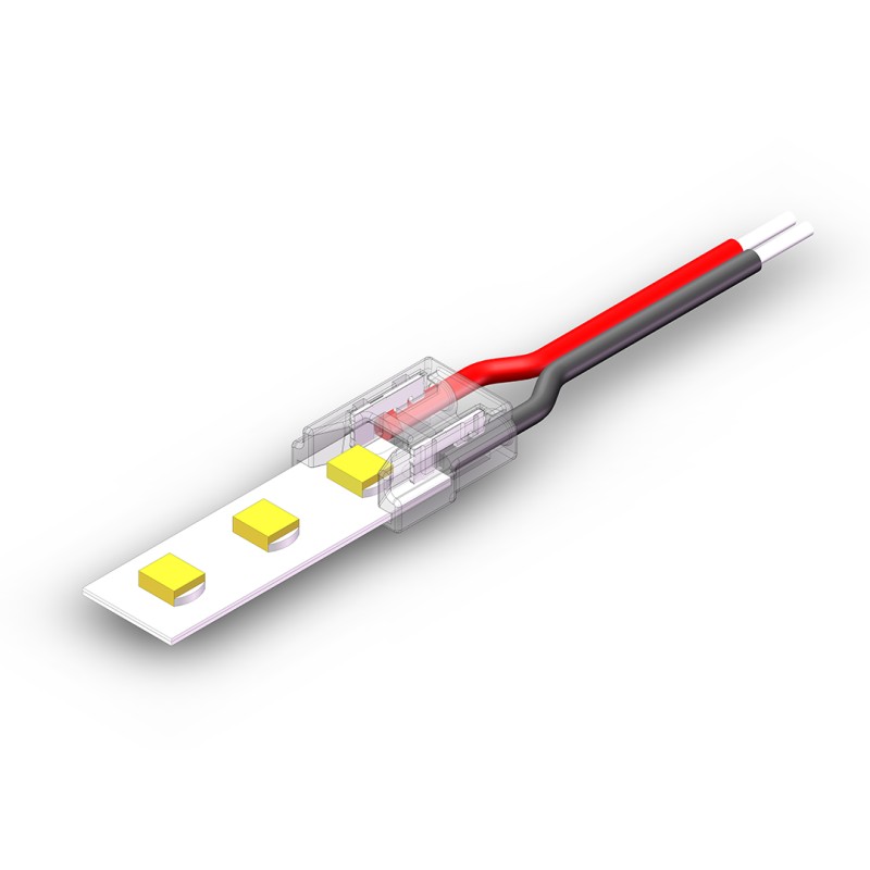 Złączka Zatrzaskowa SMD/COB Typ: Prosty 2Pin 8mm 4A + kabel 15cm EKPZ1214