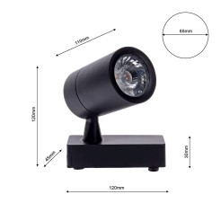 Lampa Sufitowa TRACK LIGHT 7W LED Black 4000K ML3909