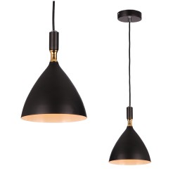 Lampa wisząca OTTO BLACK/GOLD 1xE27 ML6158