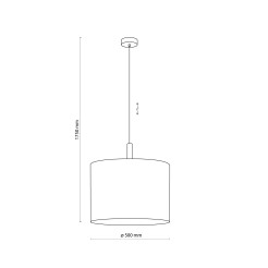 DEVA NATURE LAMPA WISZĄCA 1 PŁ 6107