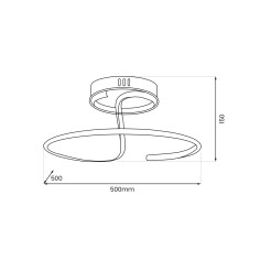 Lampa sufitowa DELTA 30W LED ML1174