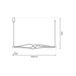 Lampa wisząca TWISTER 56W LED ML1189