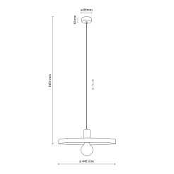 SILA SABIA BROWN 1XE27 LAMPA WISZĄCA 400 10758