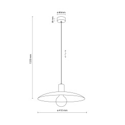 ASTRA PEAPOD 1XE27 LAMPA WISZĄCA 10713