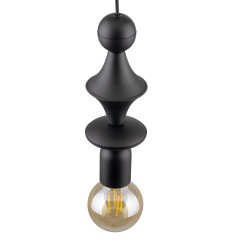 TOWER BLACK LAMPA WISZACA 1XE27 10871