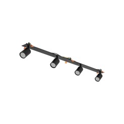 NEX BLACK 4XGU10 LAMPA SUFITOWA PODTYNKOWA 10801