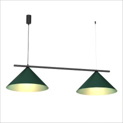 Lampa wisząca CAPITAL BLACK/GREEN 2XGX53 MLP1529