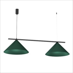 Lampa wisząca CAPITAL BLACK/GREEN 2XGX53 MLP1529