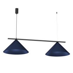 Lampa wisząca CAPITAL BLACK/NAVY BLUE 2XGX53 MLP1531