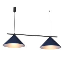 Lampa wisząca CAPITAL BLACK/NAVY BLUE 2XGX53 MLP1531