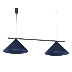 Lampa wisząca CAPITAL BLACK/NAVY BLUE 2XGX53 MLP1531