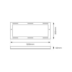 Ramka Aluminiowa 120x30 Backlit EKP0576