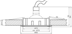 UO-13 GAB MR16 ZŁOTO PATYNA OPR.UCHYL.ODLEW 2228740