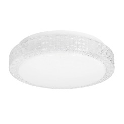 Rabel lampa sufitowa plafon bezbarwny 12W LED 4000K 27cm klosz biały 13-33963