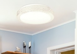 Rabel lampa sufitowa plafon bezbarwny 12W LED 4000K 27cm klosz biały 13-33963