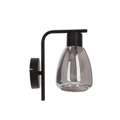 MOLDO lampa kinkiet 1x40W E27 klosz dymiony 21-35097