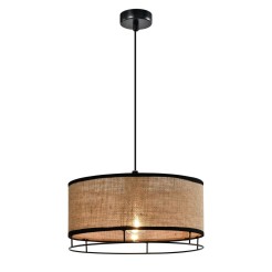 Ardi lampa sufitowa czarny 1x40W E27 abażur żółty 31-38388