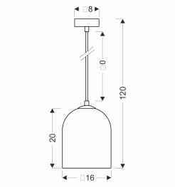 Klea lampa sufitowa czarny 1x15W G9 klosz dymiony+biały 31-38340