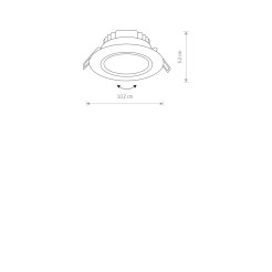 Oprawa downlight/oczko Nowodvorski LED 8988  3000K