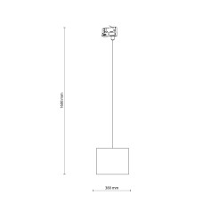 TRACER WHITE 200 TRÓJOBWODOWY 1XE27 10699