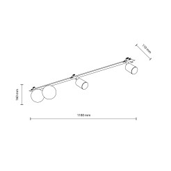 VOX 4 X GU10 / G9 LAMPA SUFITOWA PODTYNKOWA 10929