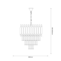 Żyrandol CRISTAL 5xE14 ML1634